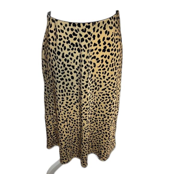Sanctuary Leopard Print Flow Midi A Line Skirt Womens Designer - Picture 4 of 5